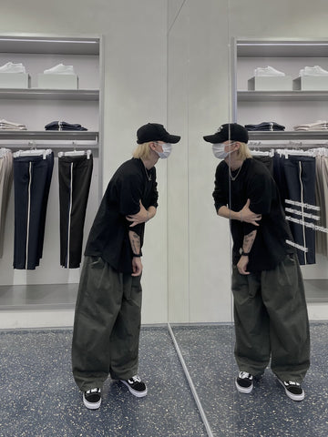 American Vintage Dart Cotton Balloon Pants